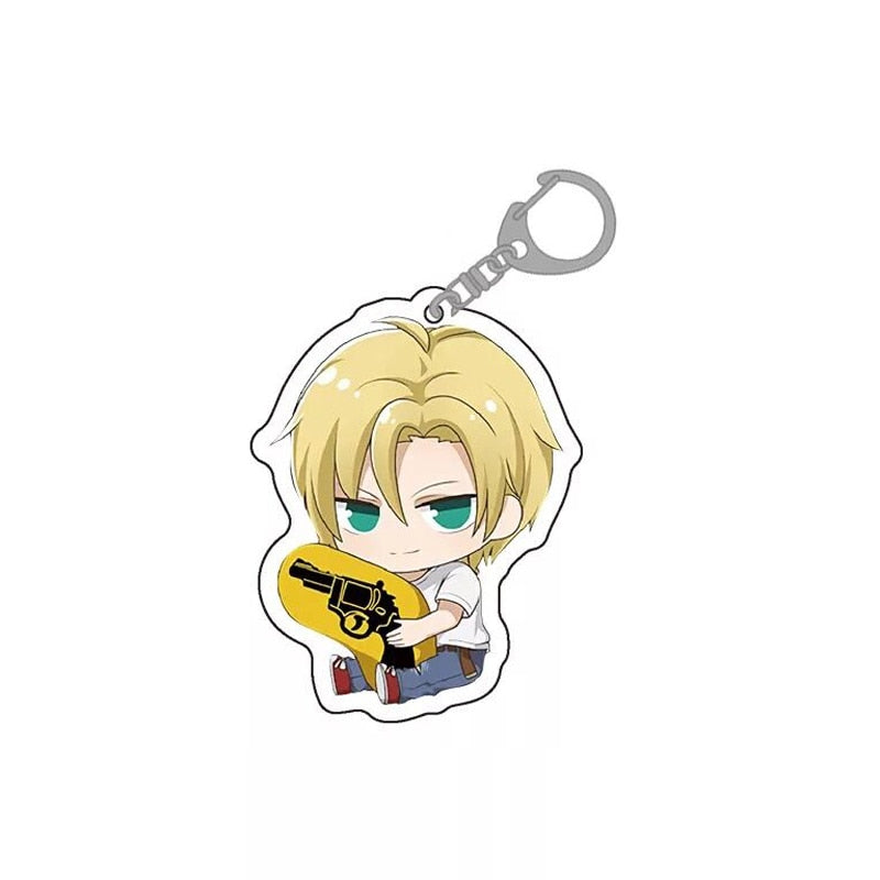 Banana FIsh 'Ash | Gun' Keyring Resin Keychain