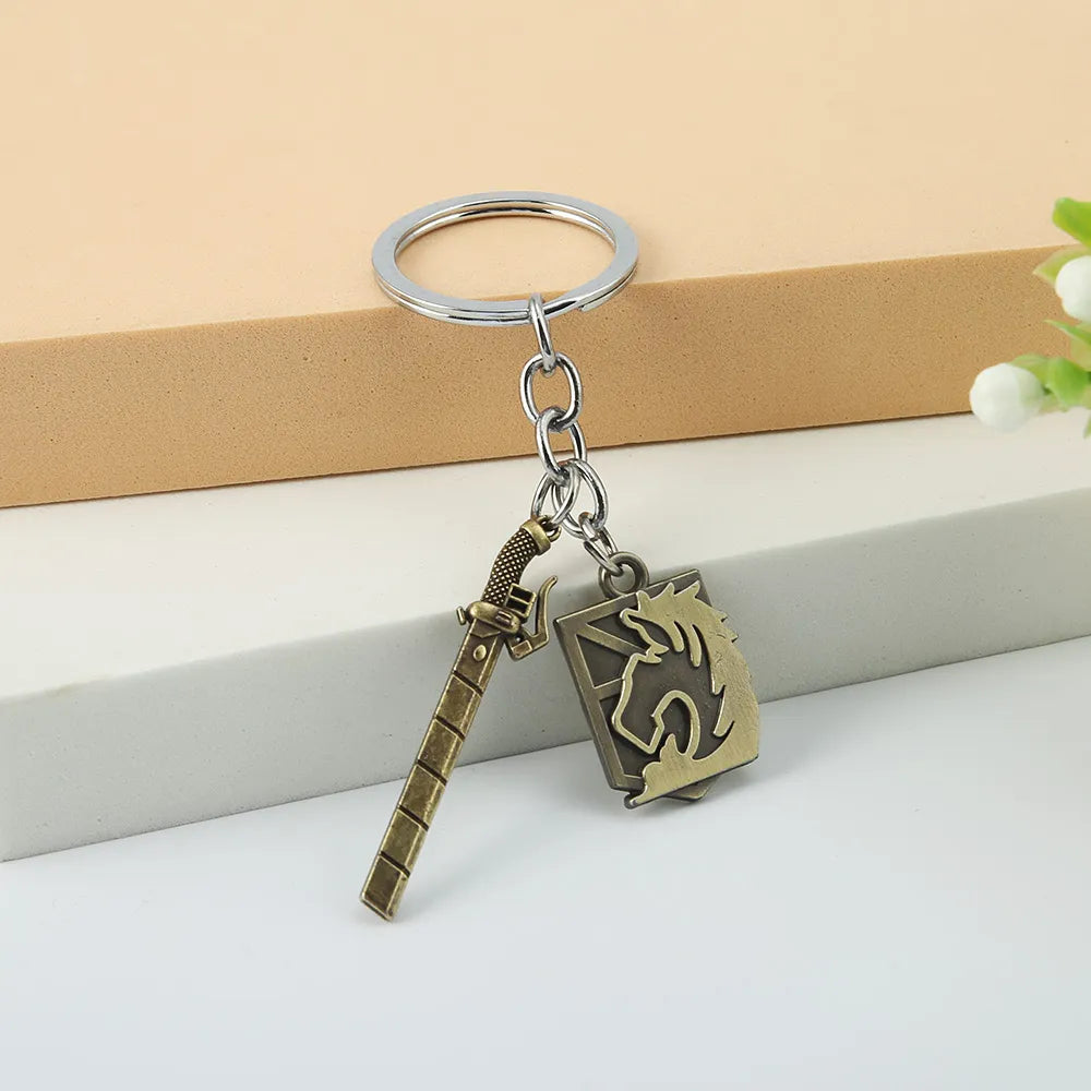 Attack on Titan Emblem 'Military Police' Keyring Metal Keychain