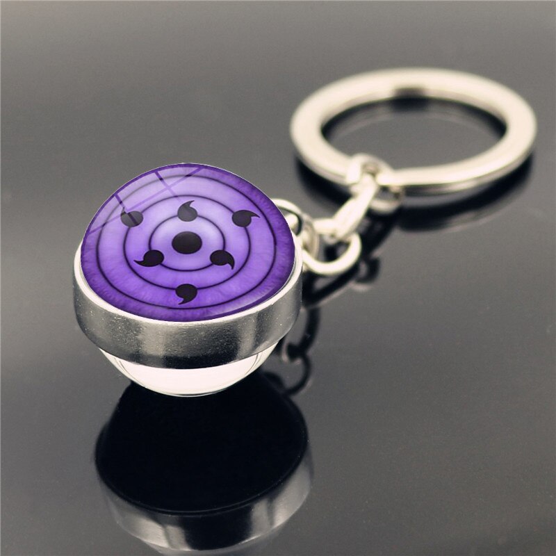 Sharingan Eye 'Rinnegan Sasuke' Keyring Metal Keychain