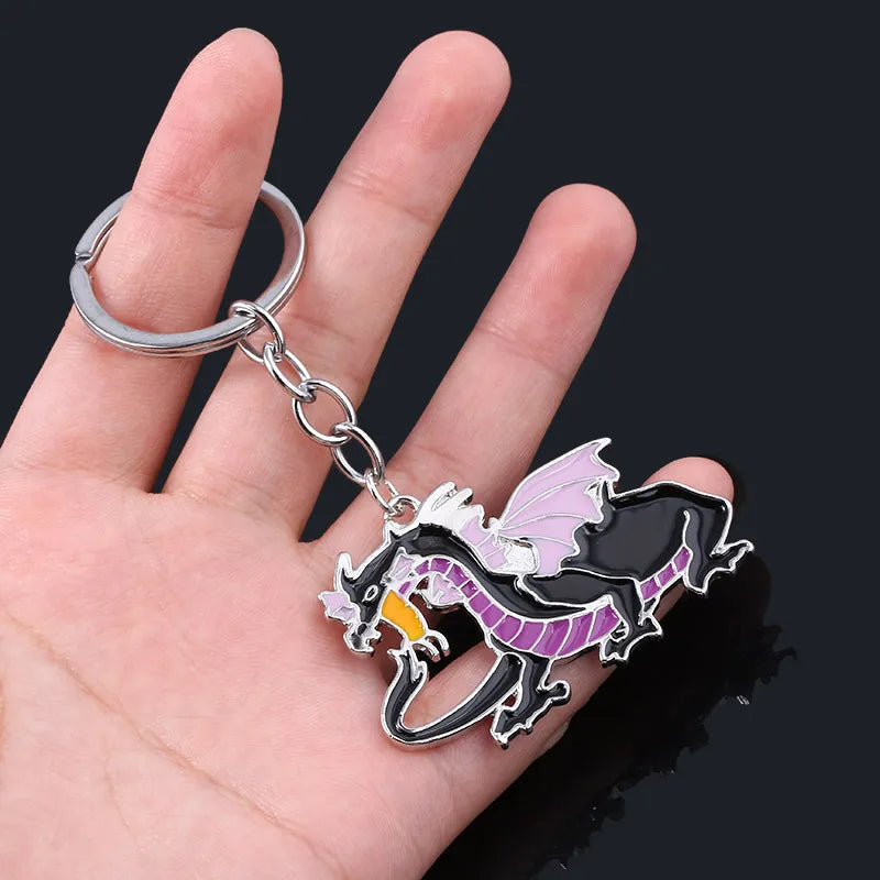 Maleficent 'Dragon' Keyring Metal Keychain