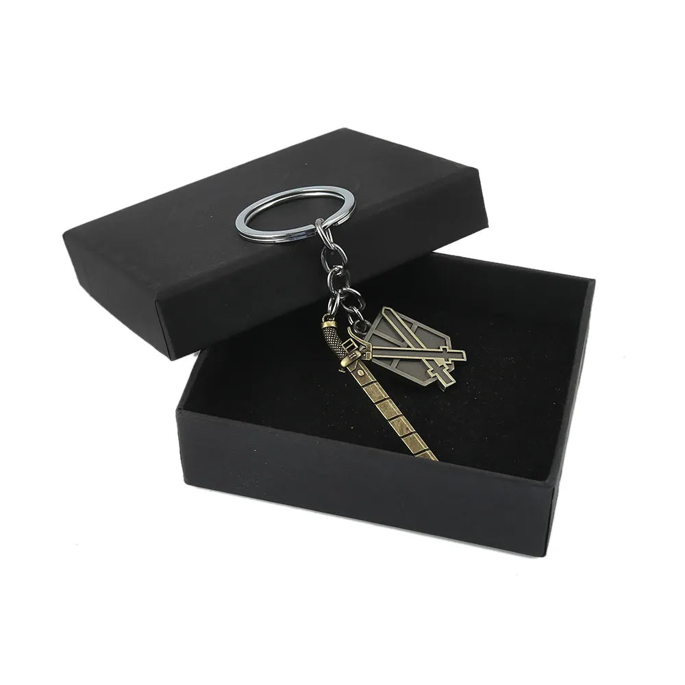 Attack on Titan Emblem 'Trainee Squad with Box' Keyring Metal Keychain