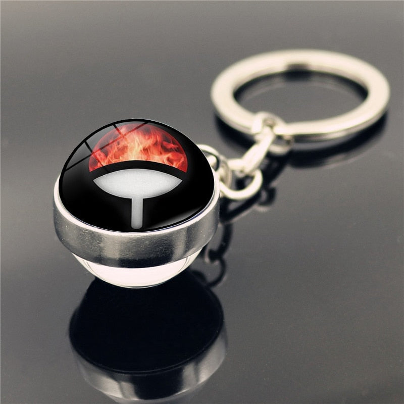 Sharingan Eye 'Uchiha Clan' Keyring Metal Keychain