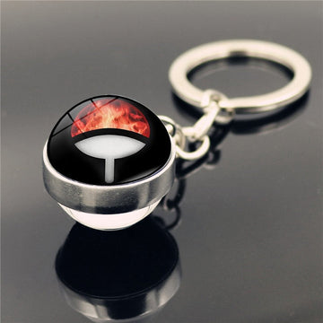 Sharingan Eye 'Uchiha Clan' Keyring Metal Keychain