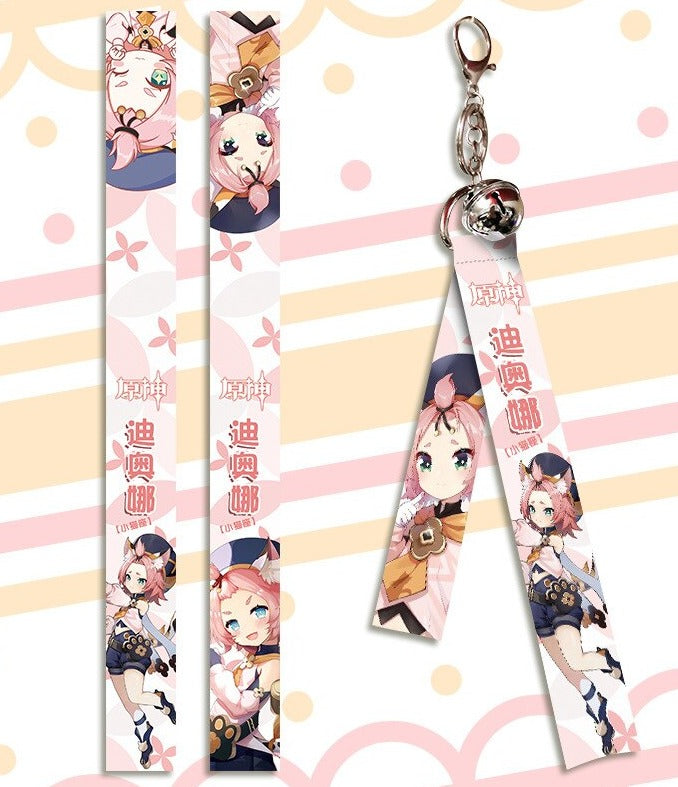 Genshin Impact 'Diona' Streamer Clip Keychain