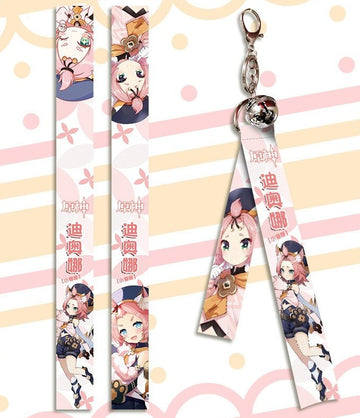 Genshin Impact 'Diona' Streamer Clip Keychain
