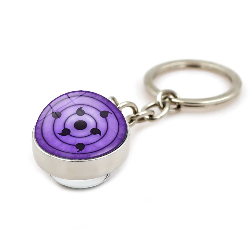 Sharingan Eye 'Rinnegan Sasuke' Keyring Metal Keychain