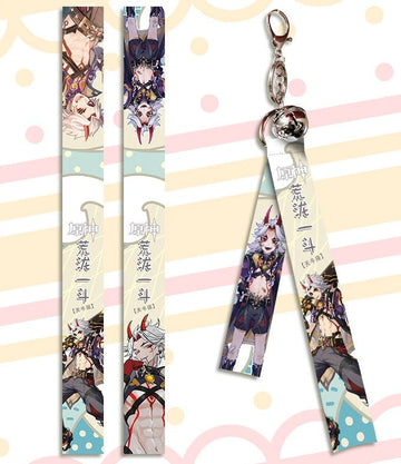 Genshin Impact 'Arataki Itto' Streamer Clip Keychain