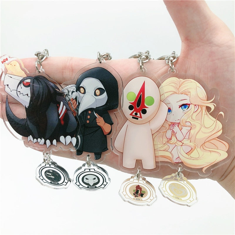 SCP '049' Keyring Plastic Keychain