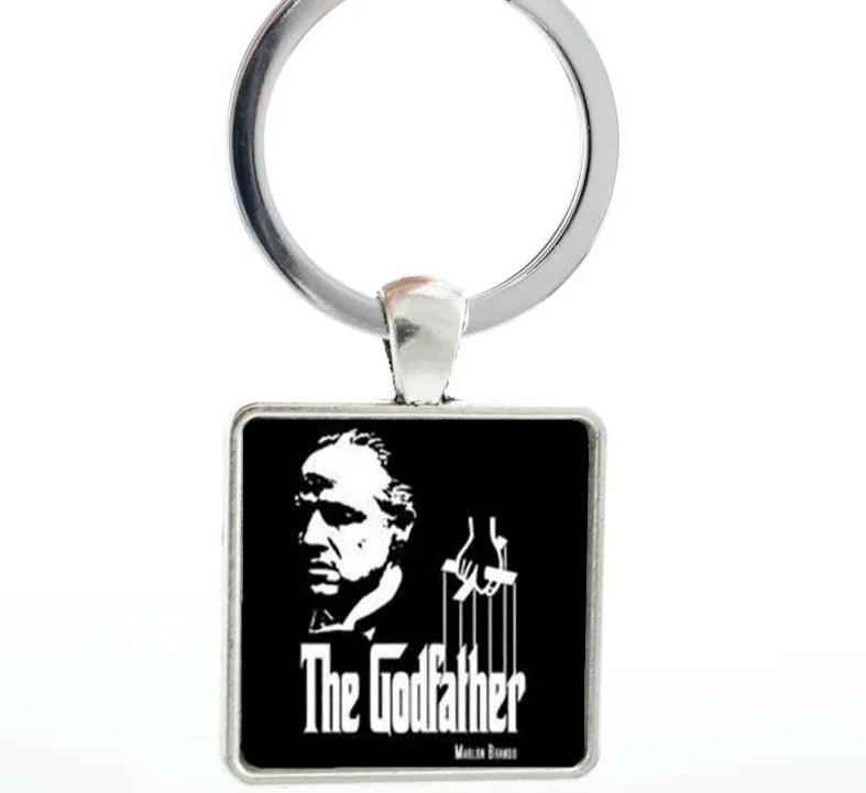 The Godfather 'Logo' Keyring Metal Keychain