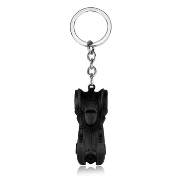 Batman 'Batmobile Black' Keyring Metal Keychain