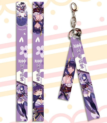 Genshin Impact 'Raiden Shogun' Streamer Clip Keychain