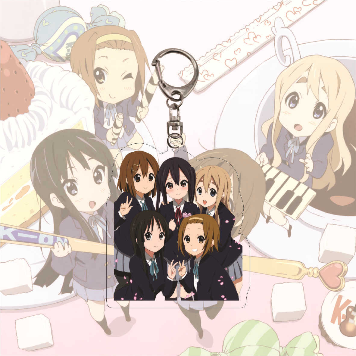K-ON! 'Utauyo! Miracle' Keyring Resin Keychain