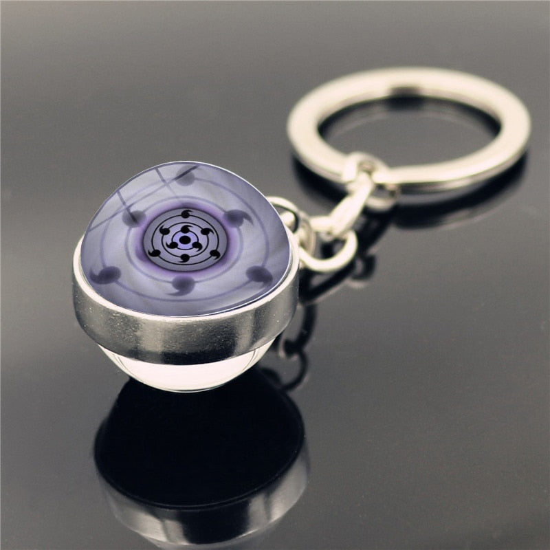 Sharingan Eye 'Sasuke Rinnegan' Keyring Metal Keychain