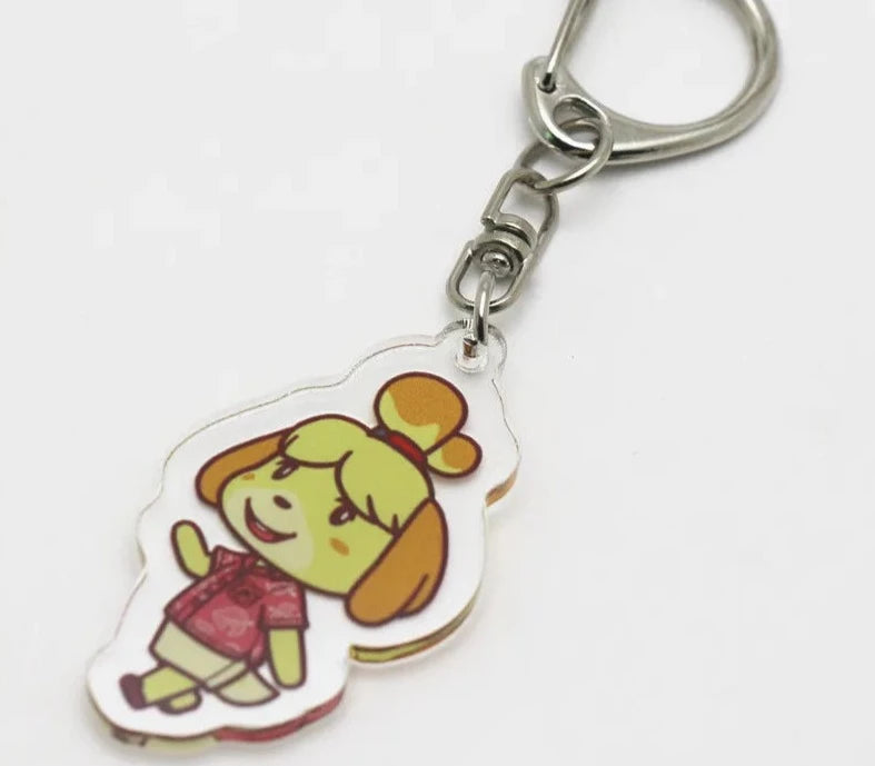 Animal Crossing 'Isabelle' Keyring Plastic Keychain