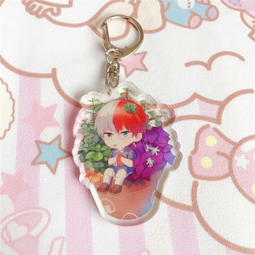 Boku no Hero 'Shoto Todoroki | Pot Sitting' Keyring Acrylic Keychain