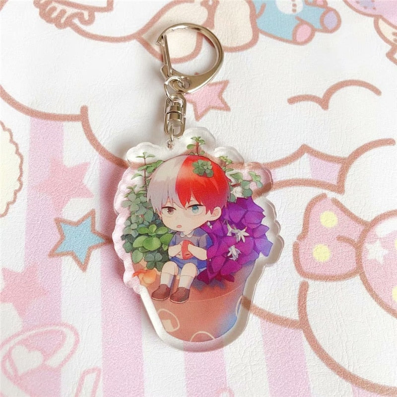 Boku no Hero 'Shoto Todoroki | Pot Sitting' Keyring Acrylic Keychain