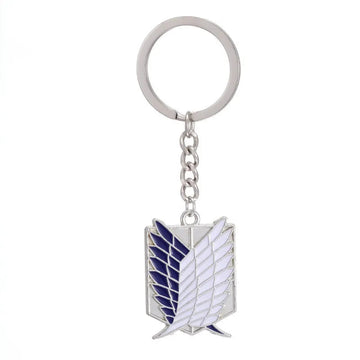 Attack on Titan 'Recon Corps Silver Emblem' Keyring Metal Keychain
