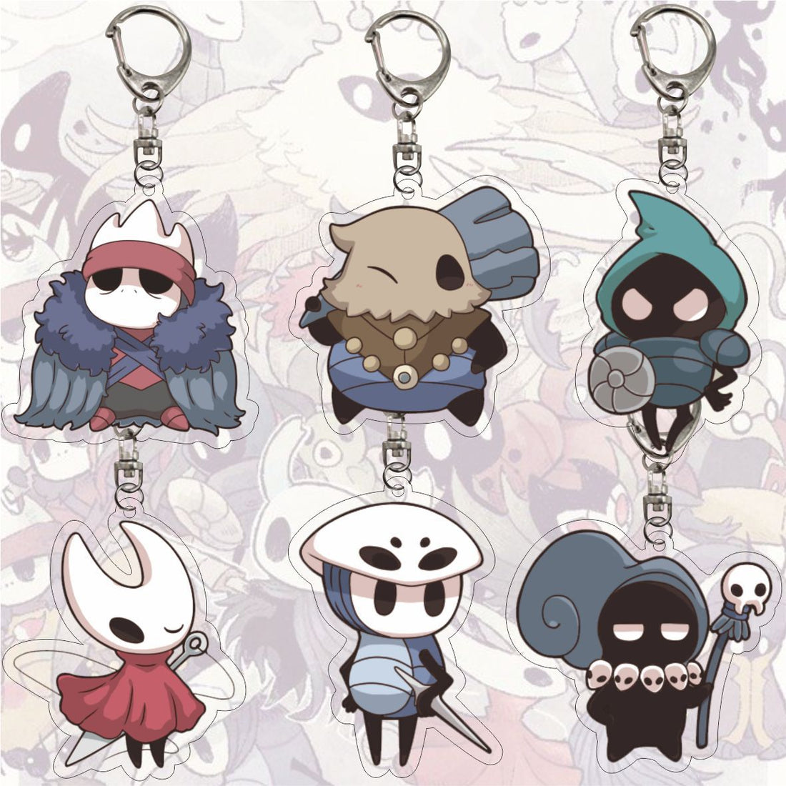 Hollow Knight 'Paintmaster Sheo' Keyring Resin Keychain
