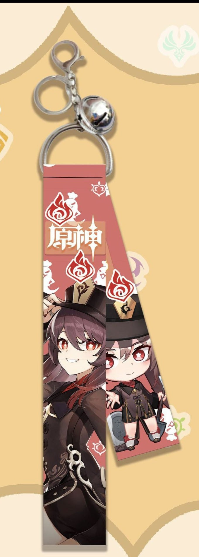 Genshin Impact 'Hu Tao' Streamer Clip Keychain