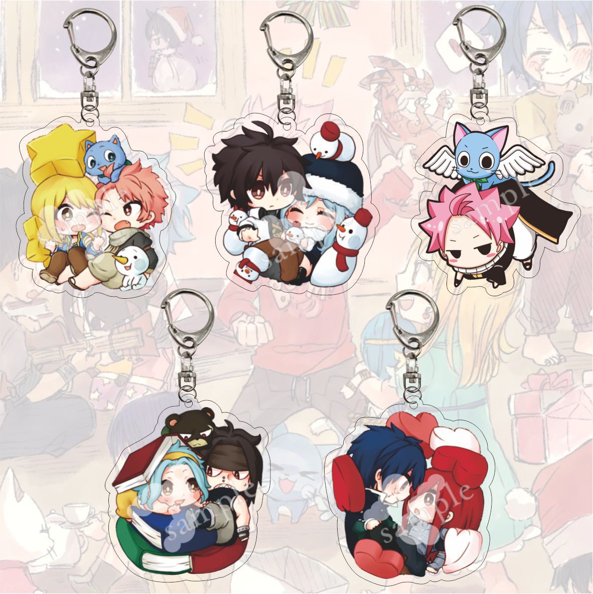 Fairy Tail 'Natsu' Keyring Acrylic Keychain