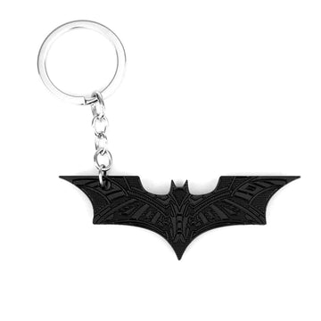 Batman 'Logo Black' Keyring Metal Keychain
