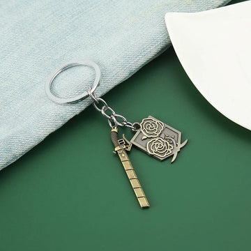 Attack on Titan Emblem 'Stationary Guard' Keyring Metal Keychain