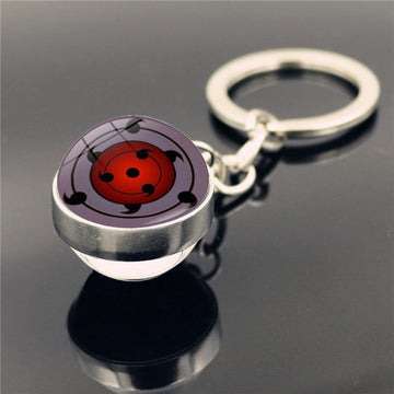 Sharingan Eye 'Rinnegan & Sharingan' Keyring Metal Keychain
