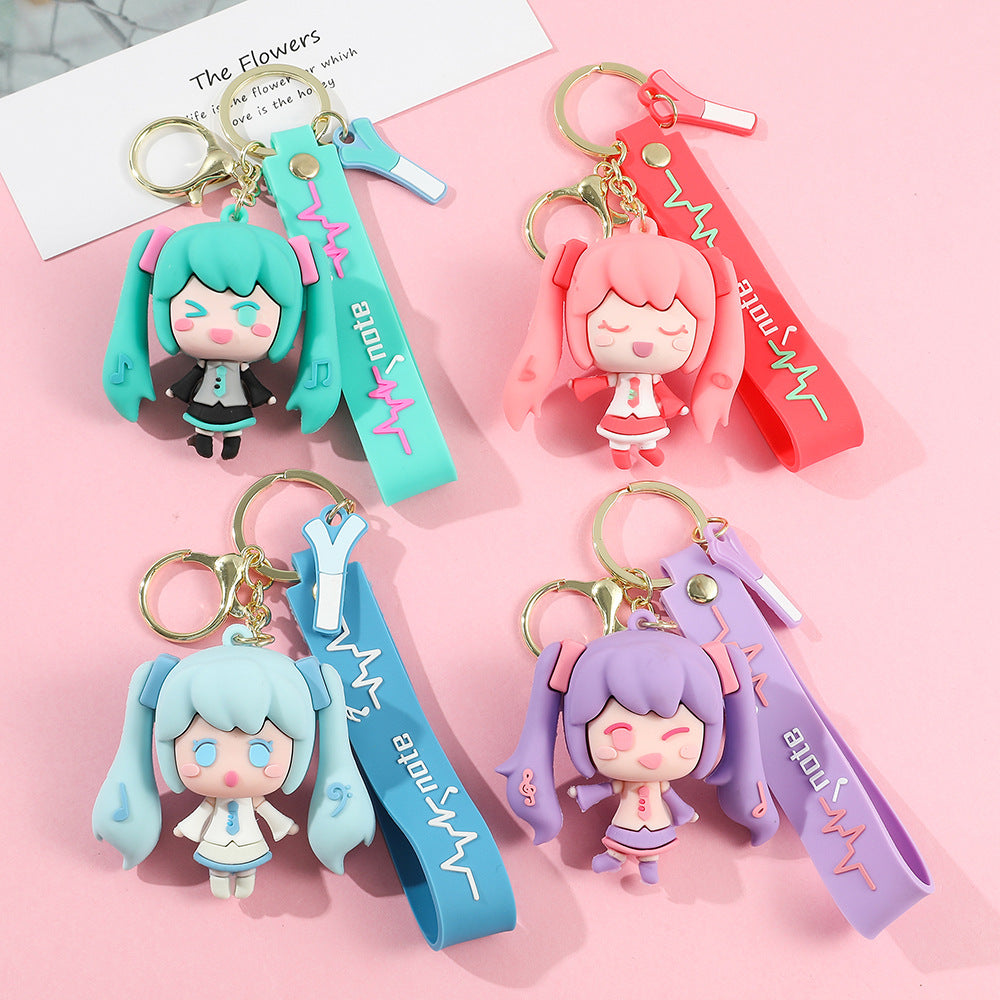 Vocaloid 'Hatsune Miku | Turquoise Hair Mascot' Silicone Keyring Keychain