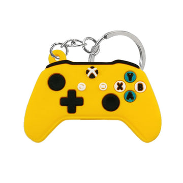 Controller PVC 'Yellow & Black' Keyring Rubber Keychain