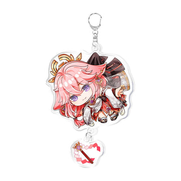 Genshin Impact 'Yae Miko' Keyring Acrylic Keychain