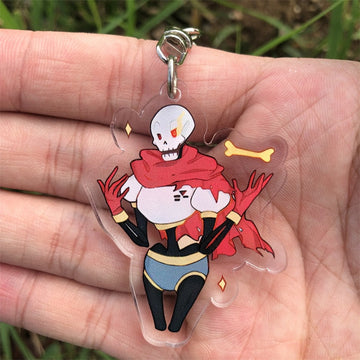Undertale Sans 'Papyrus' Keyring Plastic Keychain
