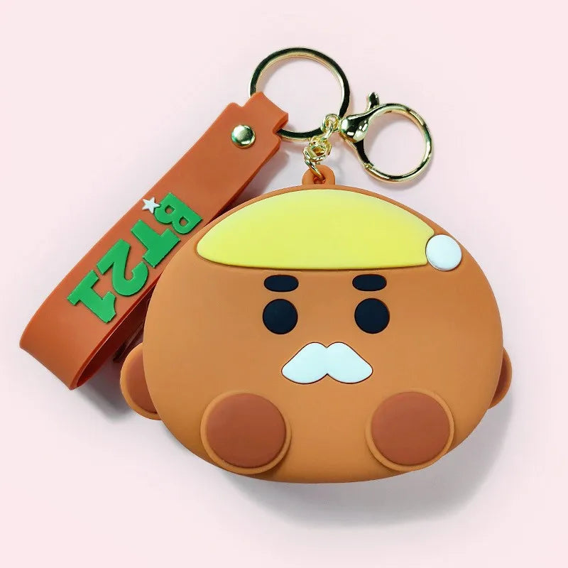 BT21 'Shooky' Keyring Silicone Keychain