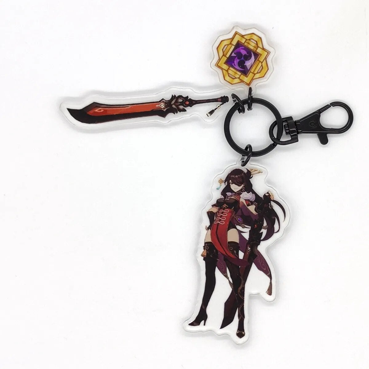 Genshin Impact Eye of God Weapon 'Beidou' Keyring Acrylic Keychain
