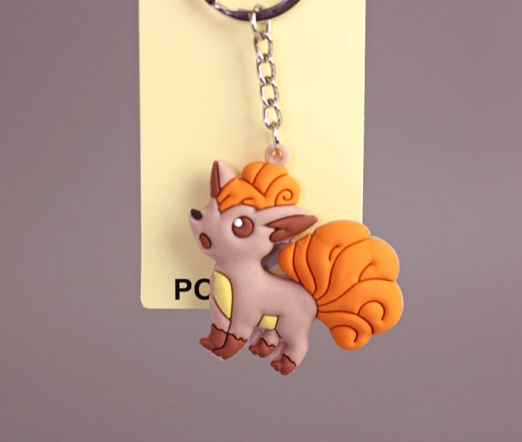 Pokemon 'Vulpix' Keyring Silicone Keychain