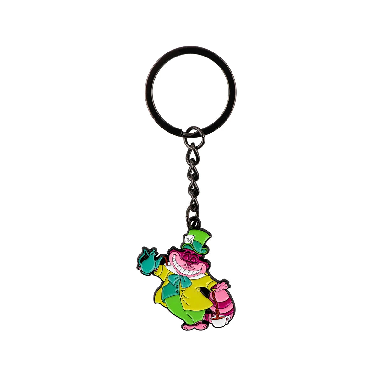 Alice in Wonderland Cheshire Cat Enamel Keyring Keychain
