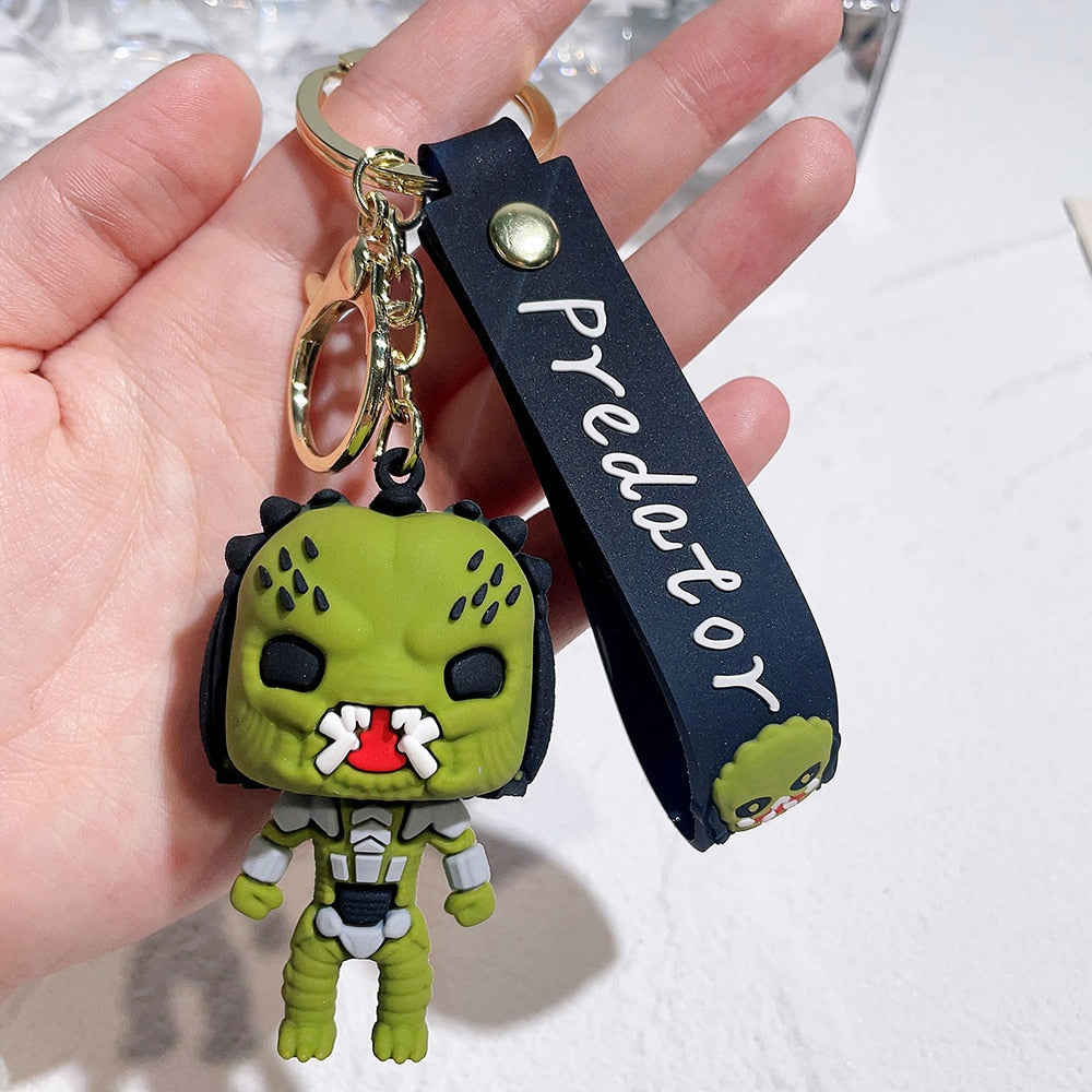 Alien Vs Predator 'Celtic Predator' Keyring Silicone Keychain