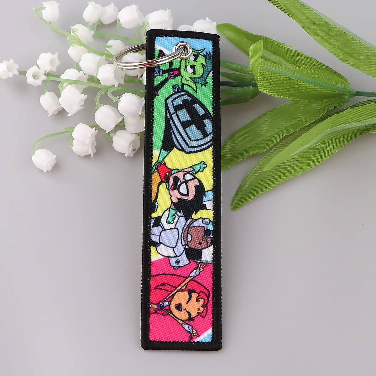 Teen Titans Embroidered Keychain