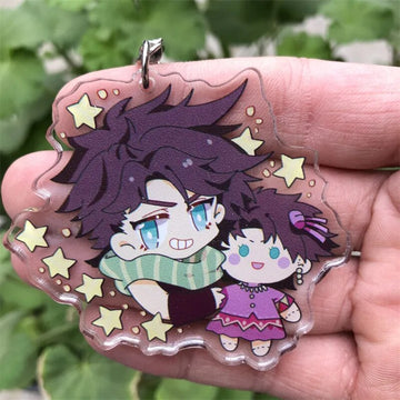 JoJo's Bizarre Adventure 'Joseph Joestar Doll Chibi' Keyring Acrylic Keychain