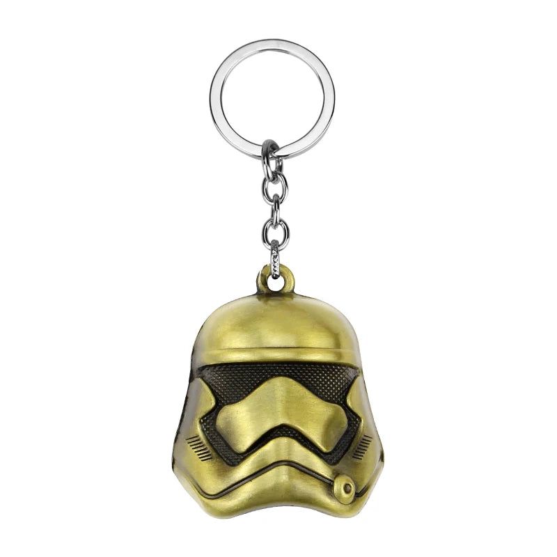 Star Wars 'Stormtrooper Brass' Keyring Metal Keychain
