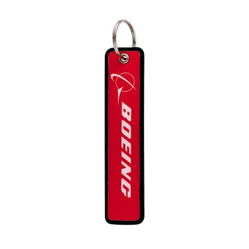 Aviation Aircraft 'Boeing Co' Embroidered Keyring Keychain