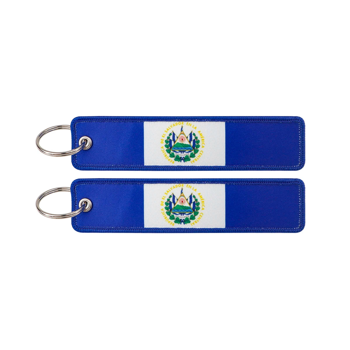 National Flag 'El Salvador' Embroidered Keyring Keychain