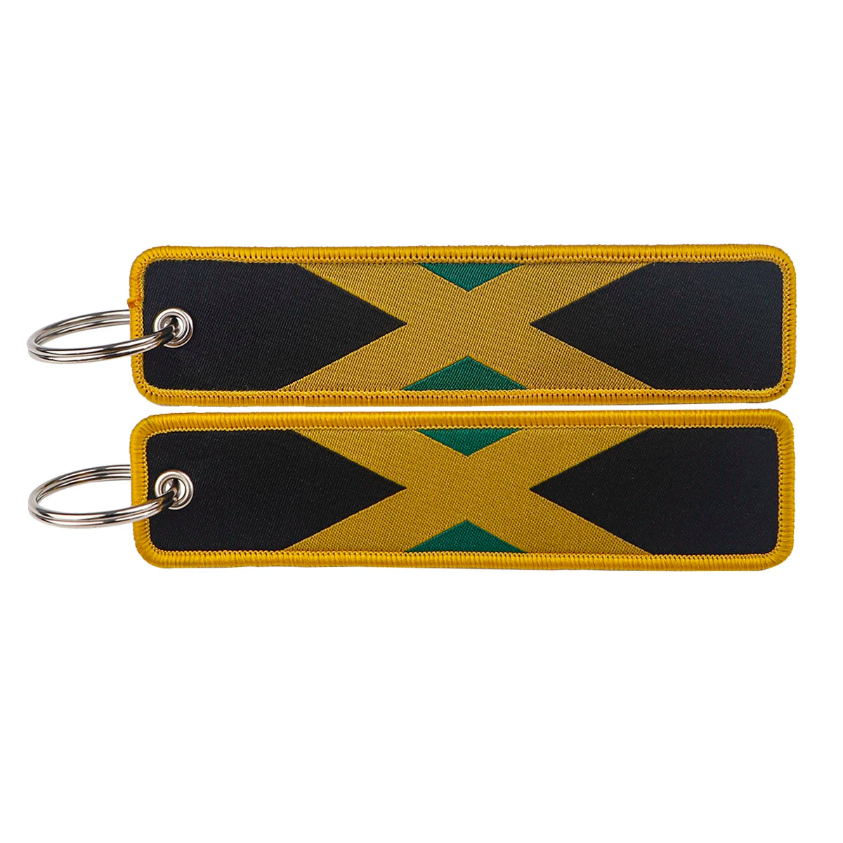 National Flag 'Jamaica' Embroidered Keyring Keychain