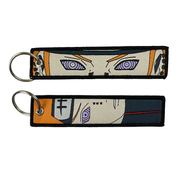 Naruto 'Pain Rinnegan' Embroidered Keychain