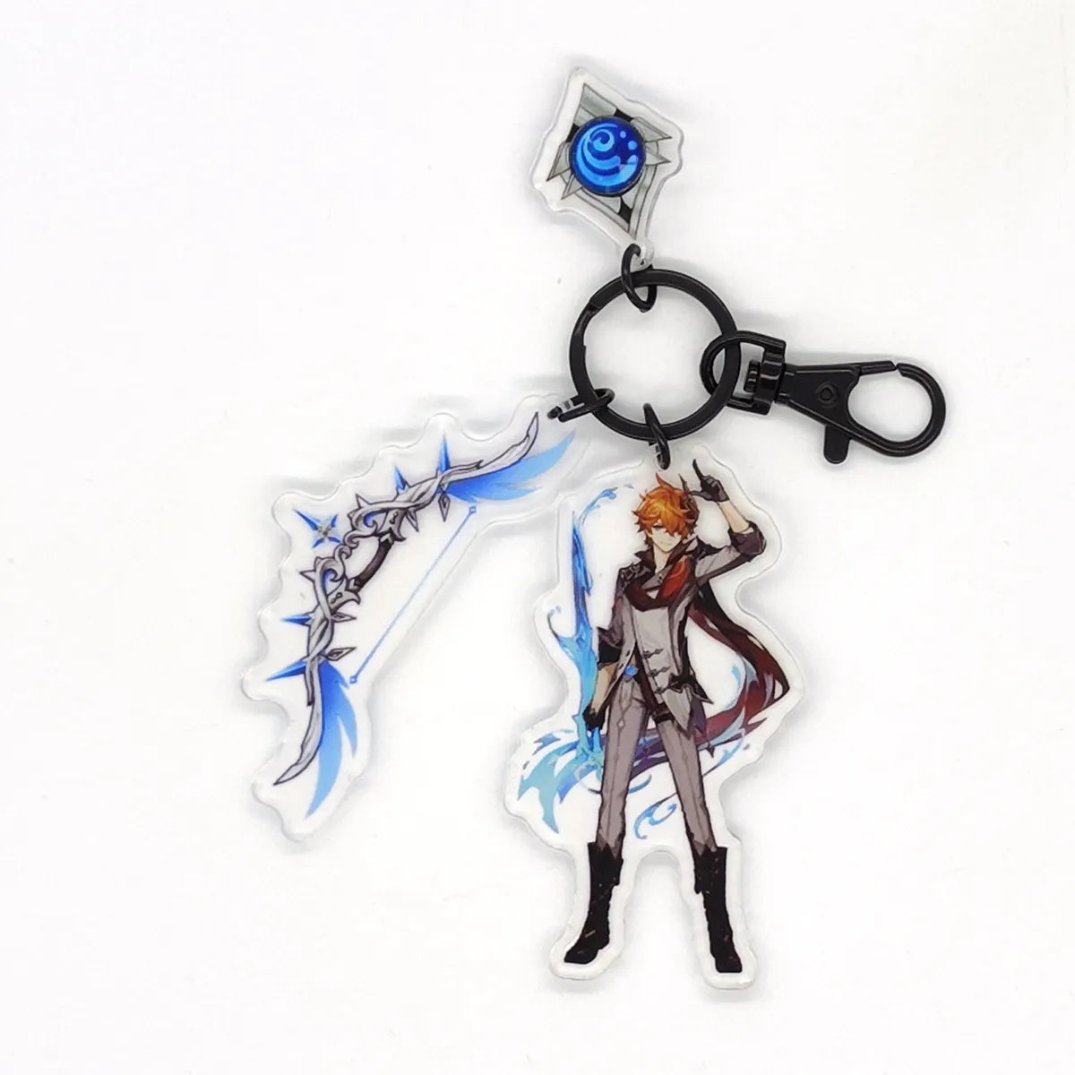 Genshin Impact Eye of God Weapon 'Tartaglia' Keyring Acrylic Keychain