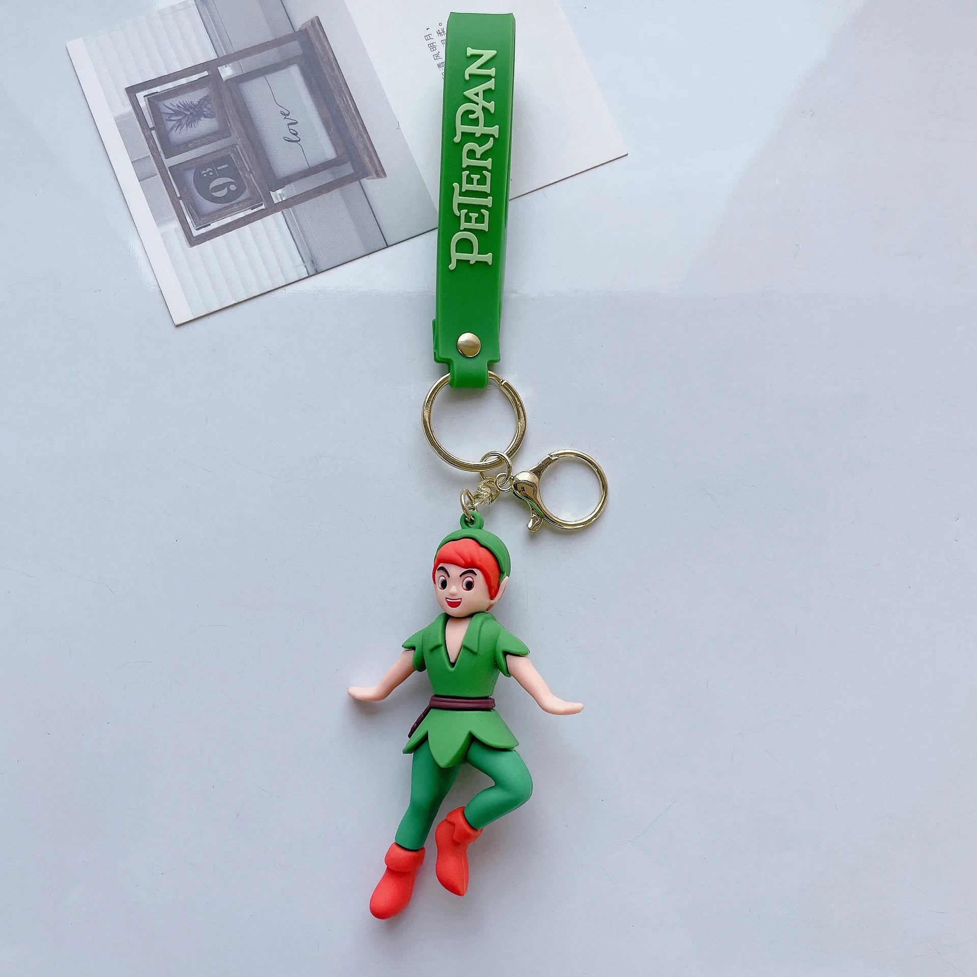 'Peter Pan' Keyring Silicone Keychain
