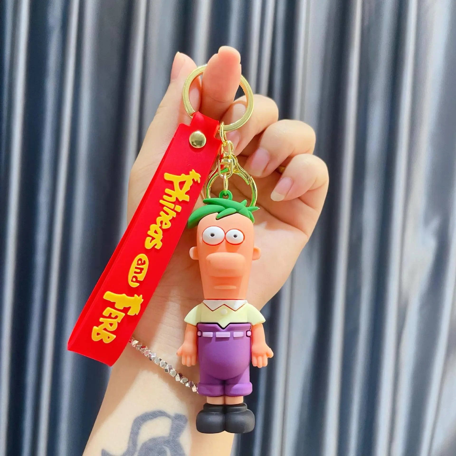 Phineas and Ferb 'Ferb Fletcher' Keyring PVC Keychain