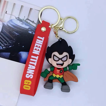 Teen Titans Go 'Robin' Keyring Silicone Keychain