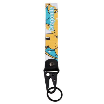 Pokemon 'Dragonite' Wrist Lanyard Keychain with Keyring Clip