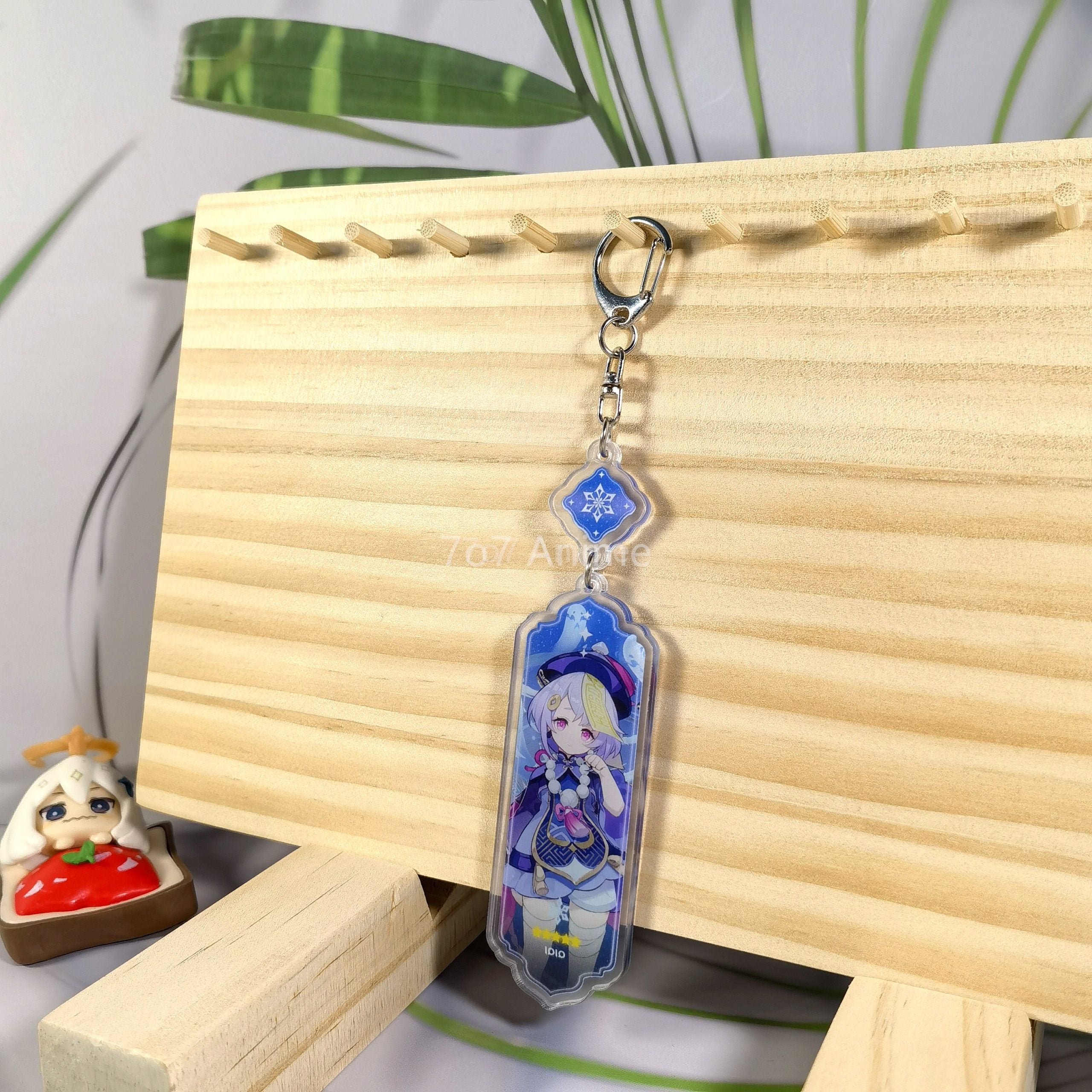 Genshin Impact 'Qiqi' Keyring Metal Keychain