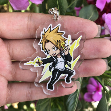 My Hero Academia 'Denki Kaminari' Keyring Plastic Keychain